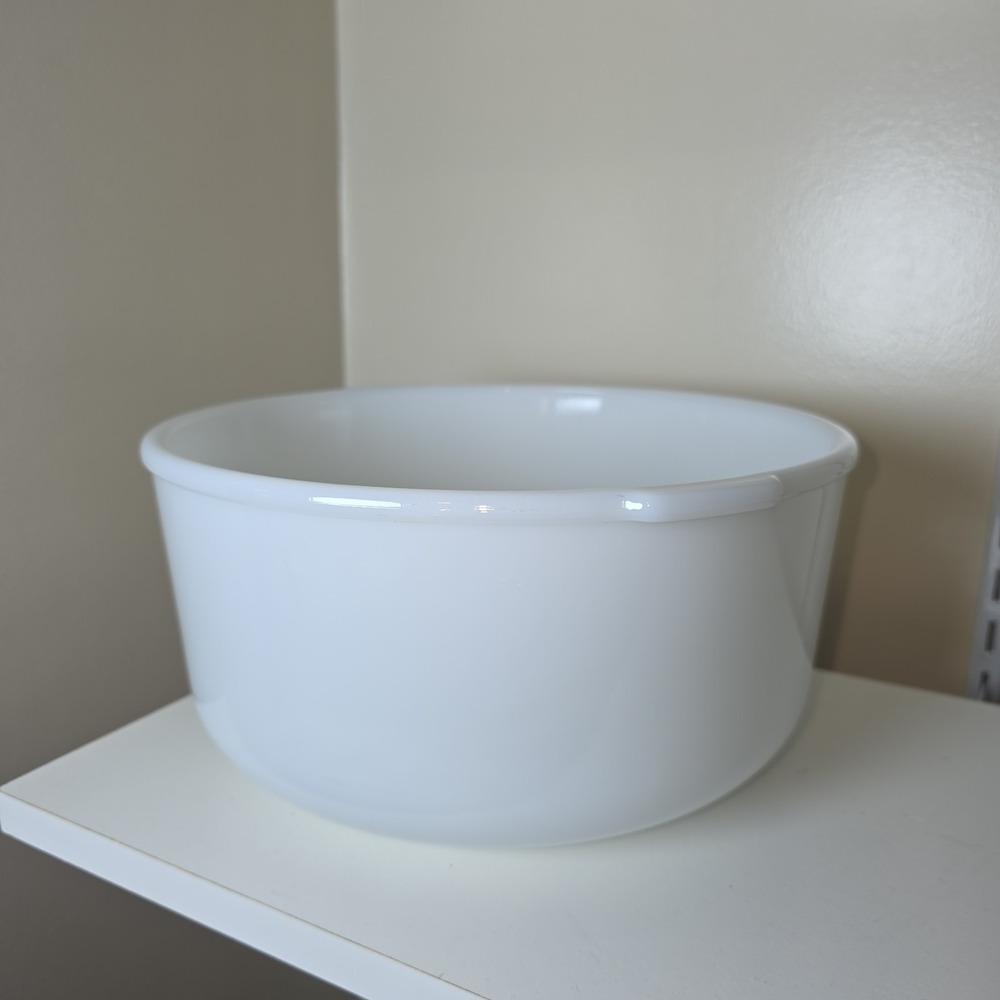 GLASBAKE‎ Milk Glass Sunbeam Mixer Bowl Vintage White Replacement USA Retro Part
